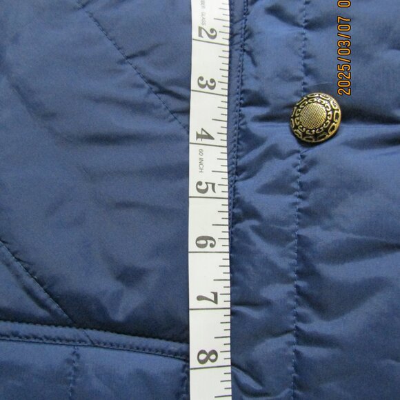 vintage burlington CFW collection puff coat blue with gold button - Picture 8 of 12